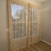 TUDECO Vintage Ruffle Lace Curtains