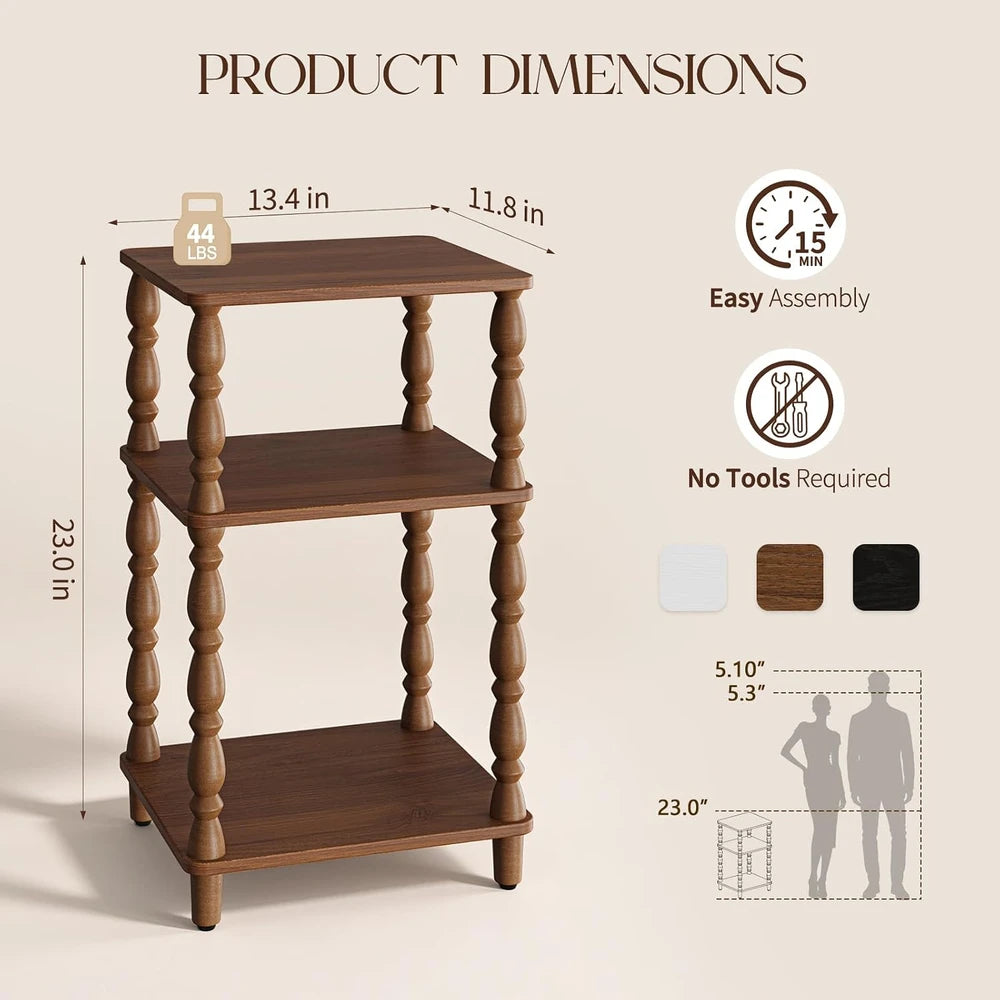 Walnut Small Side Table