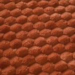 Burnt Orange Jacquard Throw Blanket