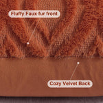 decorUhome Faux Fur Throw Pillow Covers