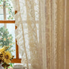 TUDECO Vintage Ruffle Lace Curtains