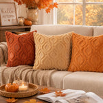 decorUhome Faux Fur Throw Pillow Covers